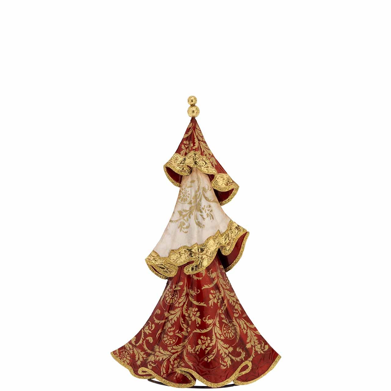 ALBERO NATALIZIO IN METALLO SMALTATO E MADREPERLA CAPIZ H. 46